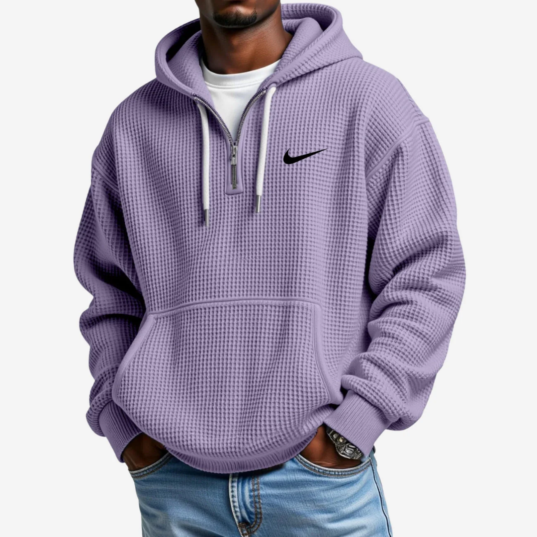 Hoodie met Gestructureerd Oppervlak