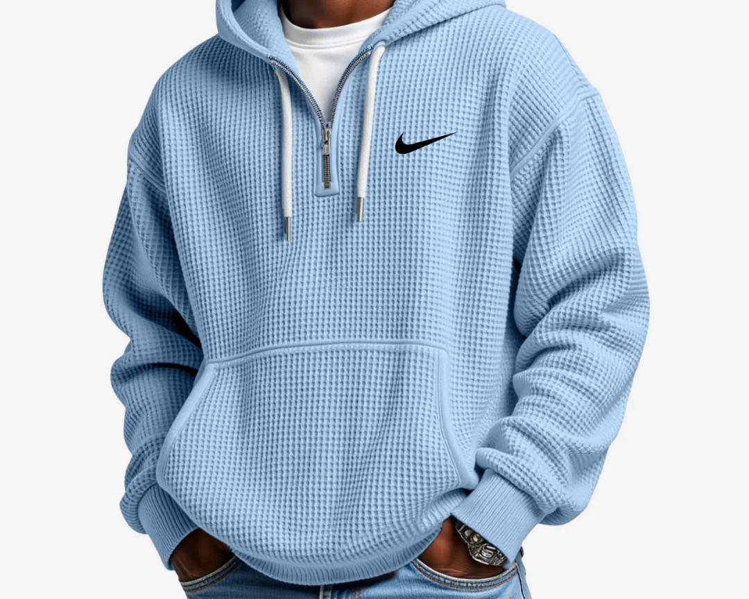 Hoodie met Gestructureerd Oppervlak