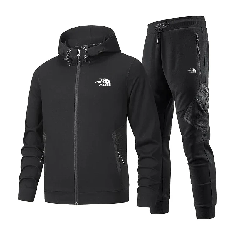 Trainingspak voor Heren met Hoodie met Capuchon en Lange Mouwen