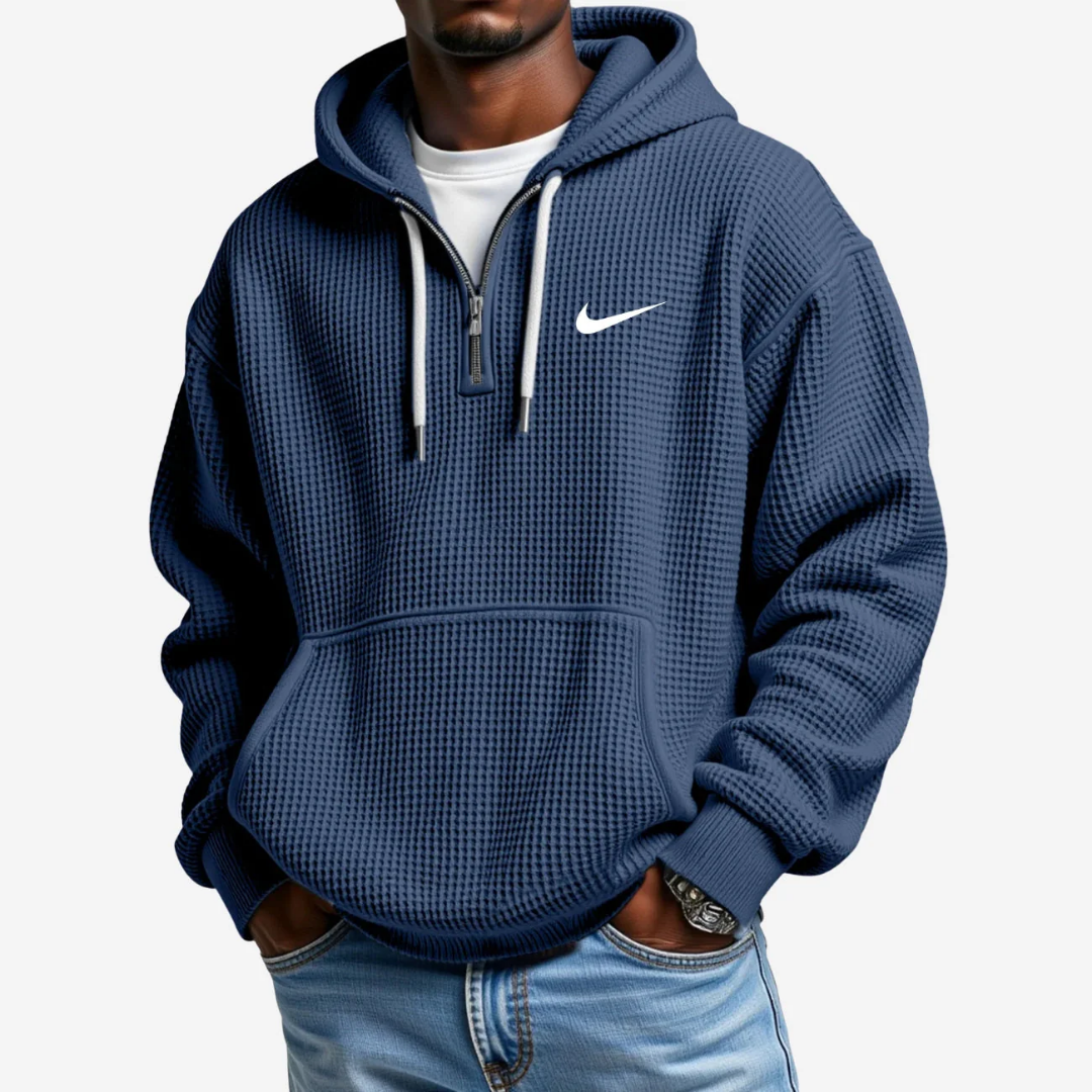 Hoodie met Gestructureerd Oppervlak
