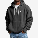 Hoodie met Gestructureerd Oppervlak