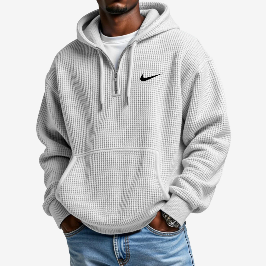 Hoodie met Gestructureerd Oppervlak