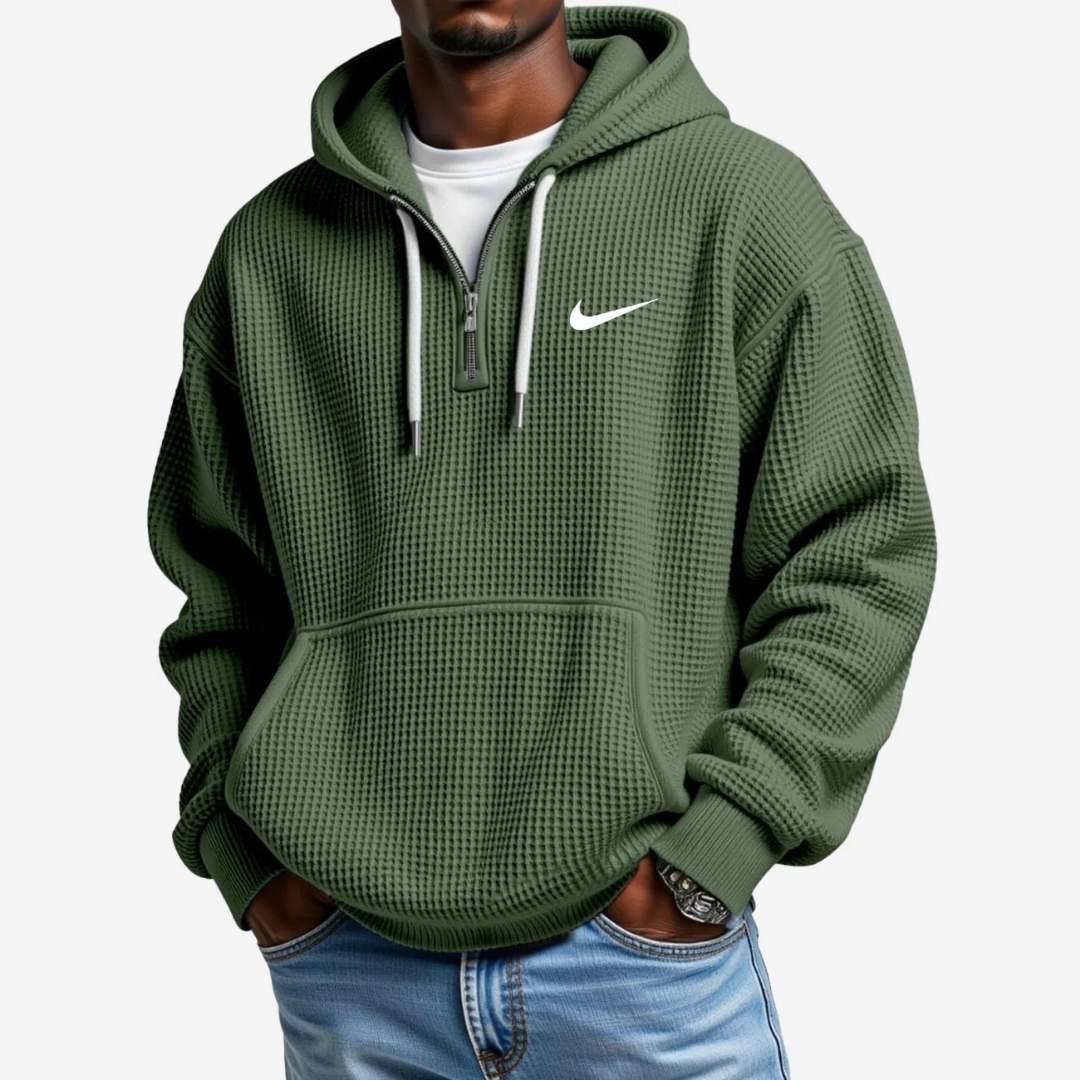 Hoodie met Gestructureerd Oppervlak