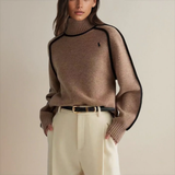 Elegante coltrui met contrasterende afwerkingen