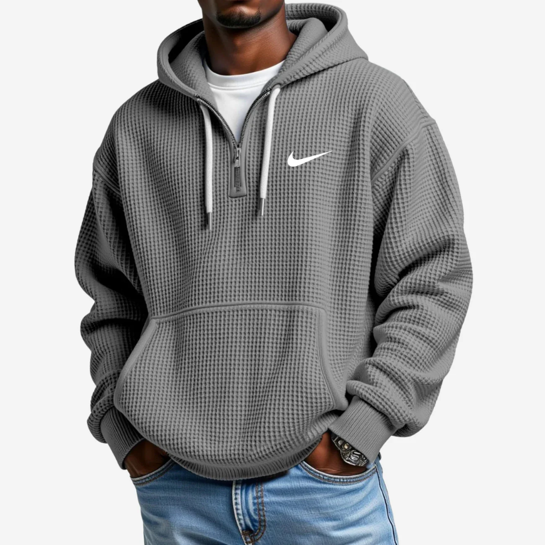 Hoodie met Gestructureerd Oppervlak
