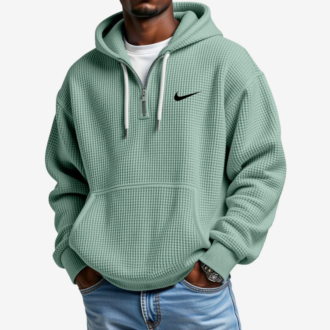 Hoodie met Gestructureerd Oppervlak