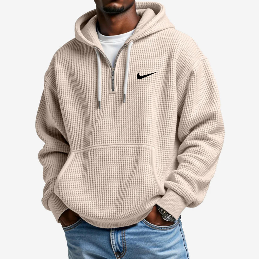 Hoodie met Gestructureerd Oppervlak