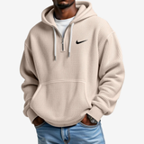 Hoodie met Gestructureerd Oppervlak