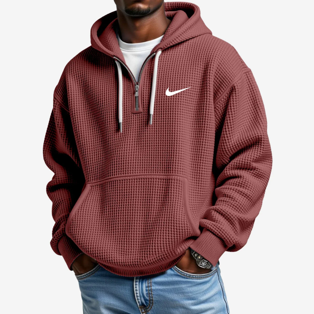 Hoodie met Gestructureerd Oppervlak